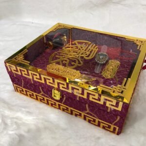Acrylic Shisha Quran Box Set with Tasbi, Bookmark & Nagina Tasbi